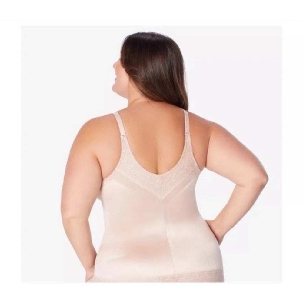NEW RUBY RIBBON PIN UP CAMI WOMENS size 50 Pale Nude Lace Shapewear - Picture 3 of 12